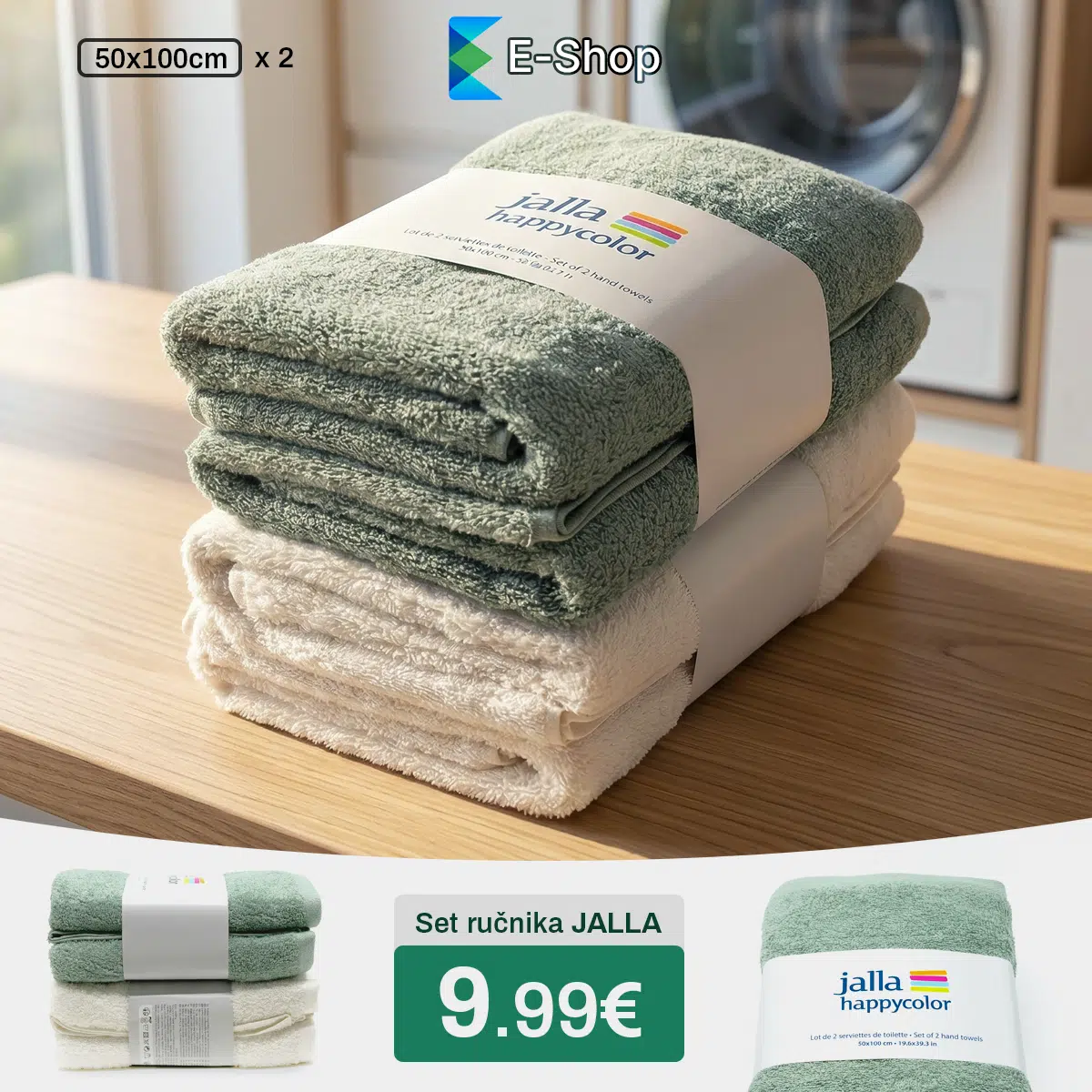 e-shop - Set ručnika za ruke JALLA FB EUR